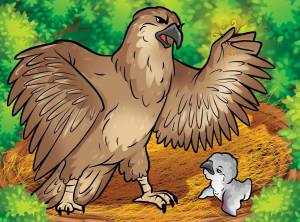 Раскраска орел для детей #3 #123644