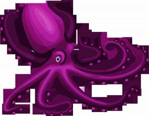 Раскраска осьминог для детей #23 #123876