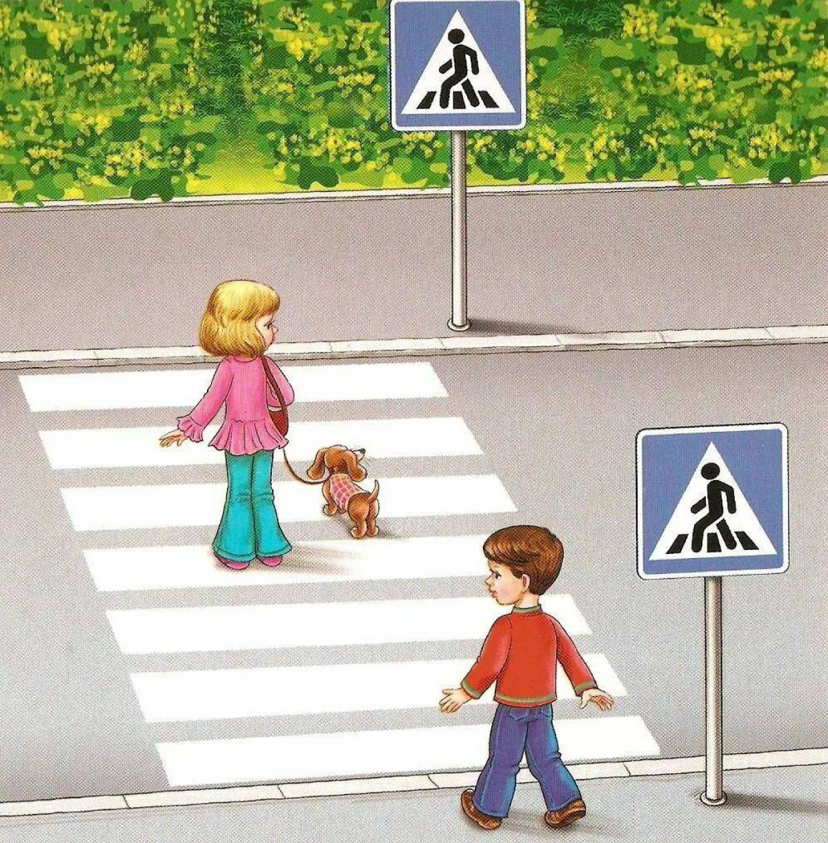 Переход дорого. Пешеходный переход для детей. Пешеходный переход картинка для детей. Дети пешеходы. Картина пешеходный переход для детей.