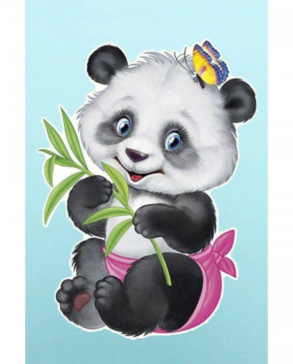 Панда для детей #12