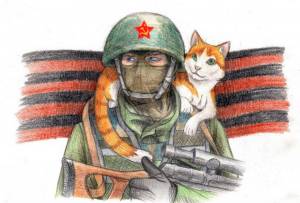 Раскраска открытка солдату #7 #124272
