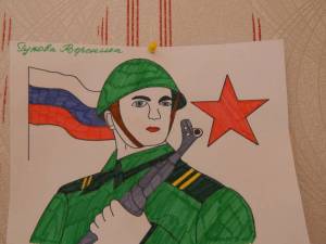 Раскраска открытка солдату #30 #124295