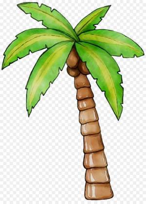 Раскраска пальма для детей #9 #124834