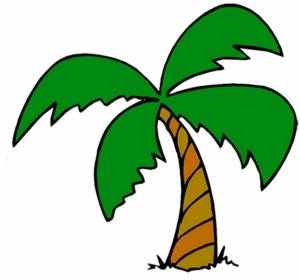 Раскраска пальма для детей #12 #124837