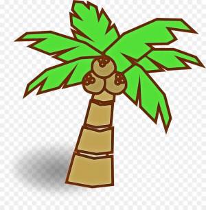 Раскраска пальма для детей #22 #124847