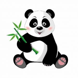 Раскраска панда для детей #1 #124970