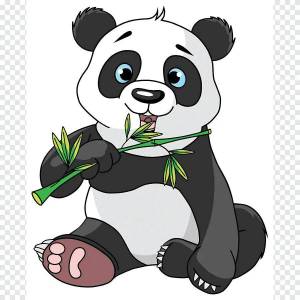 Раскраска панда для детей #2 #124971