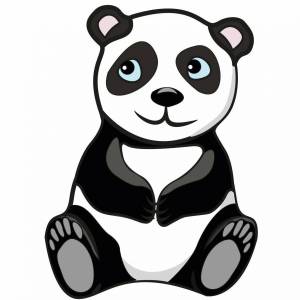 Раскраска панда для детей #4 #124973