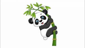 Раскраска панда для детей #9 #124978