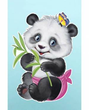 Раскраска панда для детей #12 #124981