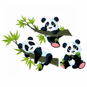 Раскраска панда для детей #16 #124985