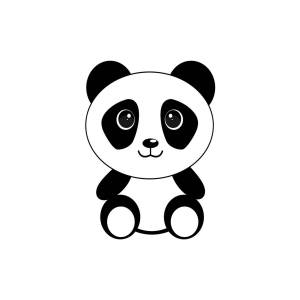Раскраска панда для детей #25 #124994