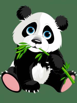 Раскраска панда для детей #27 #124996