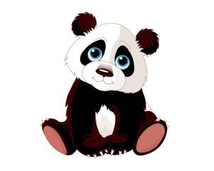 Раскраска панда для детей #32 #125001