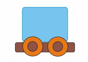 Раскраска паровозик для детей 3 4 лет #16 #125370