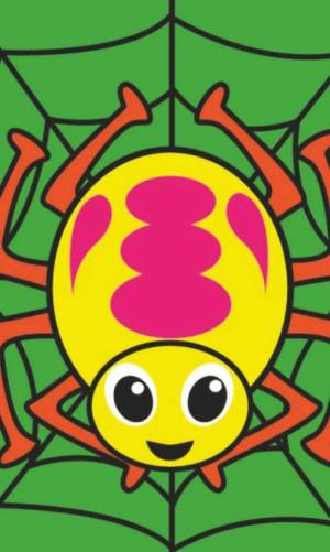 Раскраска паук для детей #18 #125681