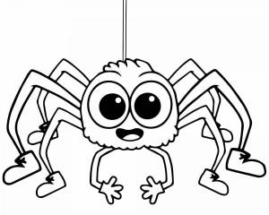 Раскраска паук для детей #28 #125691