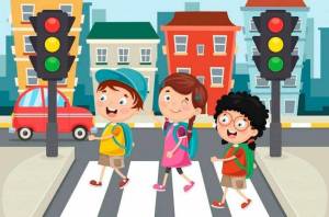 Раскраска пешеходный переход для детей #2 #126879