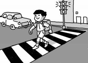 Раскраска пешеходный переход для детей #13 #126890