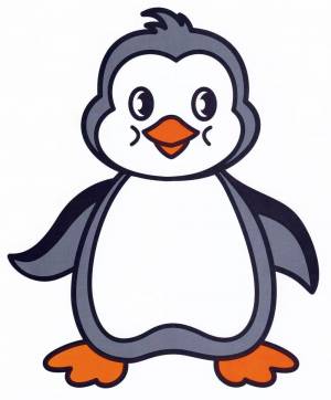 Раскраска пингвин для детей 3 4 лет #1 #127386