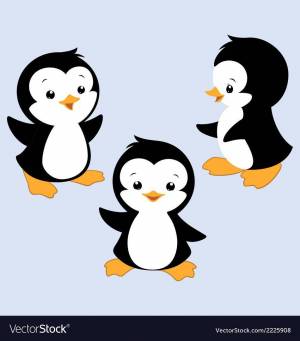 Раскраска пингвин для детей 3 4 лет #4 #127389