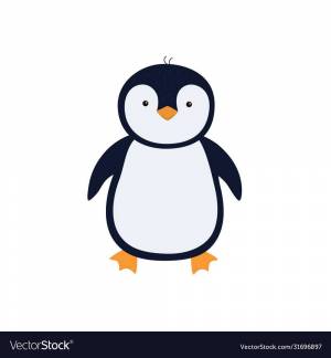 Раскраска пингвин для детей 3 4 лет #15 #127400