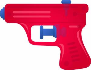 Раскраска пистолет для детей #4 #127697