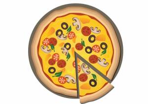 Раскраска пицца для детей #2 #128195