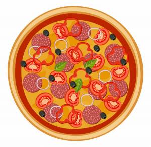 Раскраска пицца для детей #9 #128202