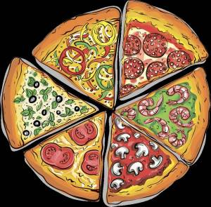 Раскраска пицца для детей #30 #128223