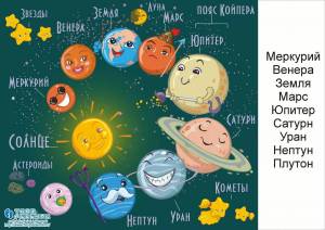 Раскраска планеты солнечной системы для детей #12 #128303