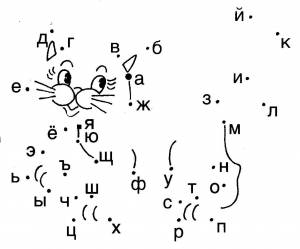 Раскраска по буквам для детей 6 7 лет #28 #128630