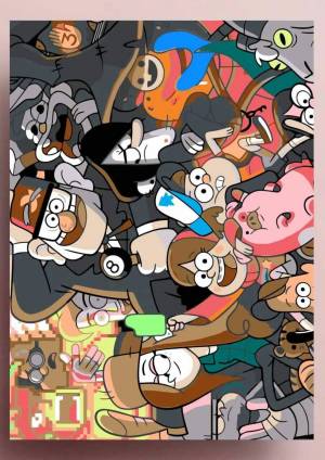 Раскраска по номерам гравити фолз #10 #129256