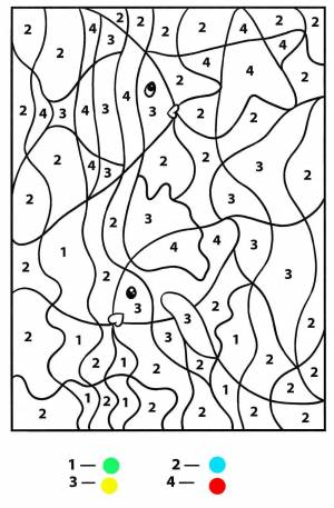 Раскраска по номерам для детей 5 7 лет #21 #129705