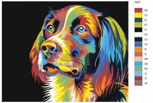 Раскраска по номерам животные #22 #129899