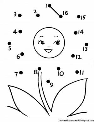 Раскраска по точкам для детей 5 7 лет #5 #131123