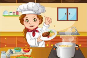 Раскраска повар для детей #1 #131648