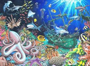 Раскраска подводный мир для детей #21 #131802