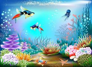Раскраска подводный мир для детей #34 #131815