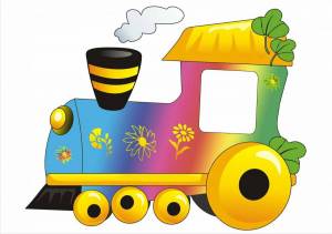 Раскраска поезд для детей #19 #131948