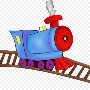 Раскраска поезд для детей #20 #131949