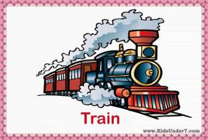Раскраска поезд для детей #23 #131952