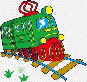 Раскраска поезд для детей #33 #131962