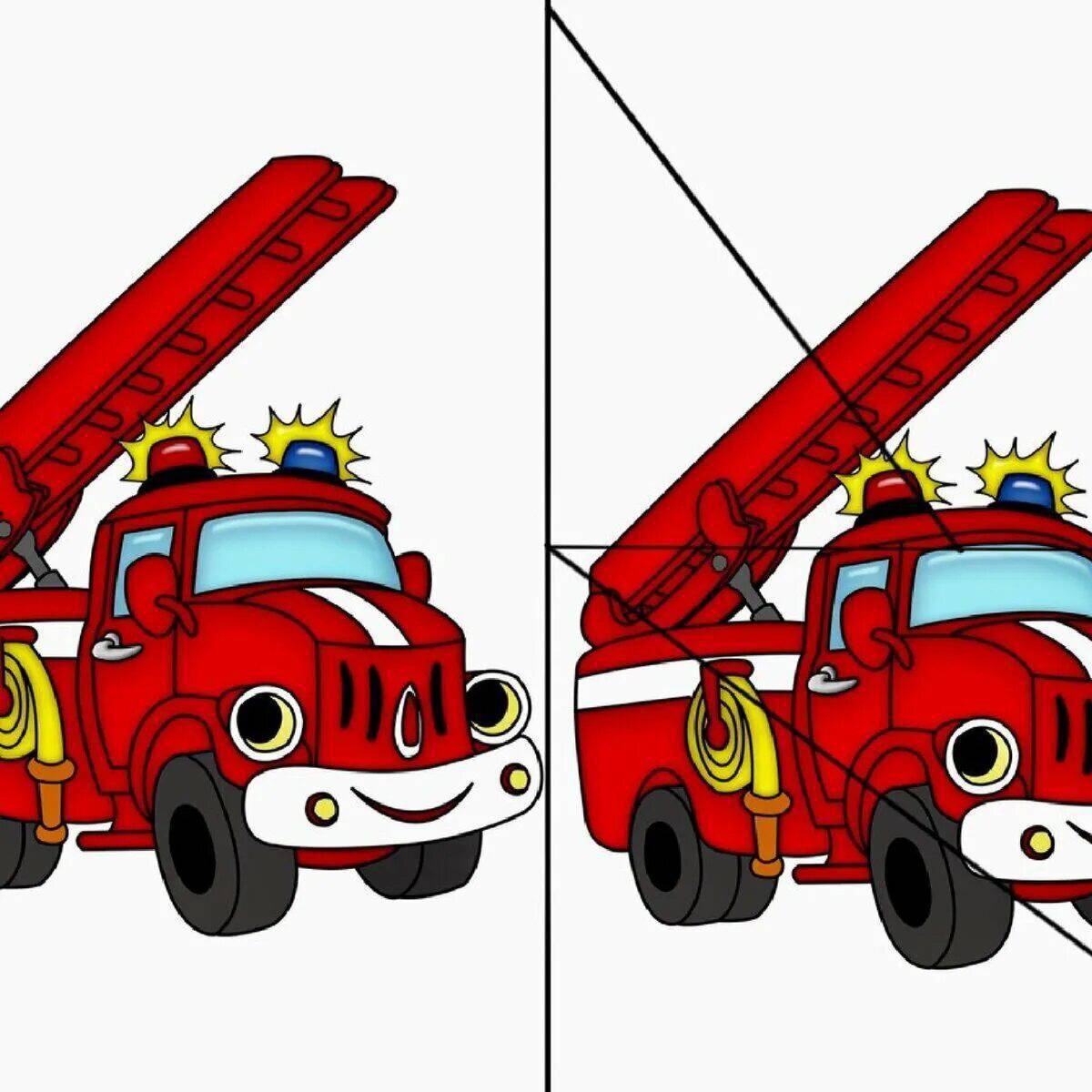 Пожарная машина для детей 3 4 лет #31