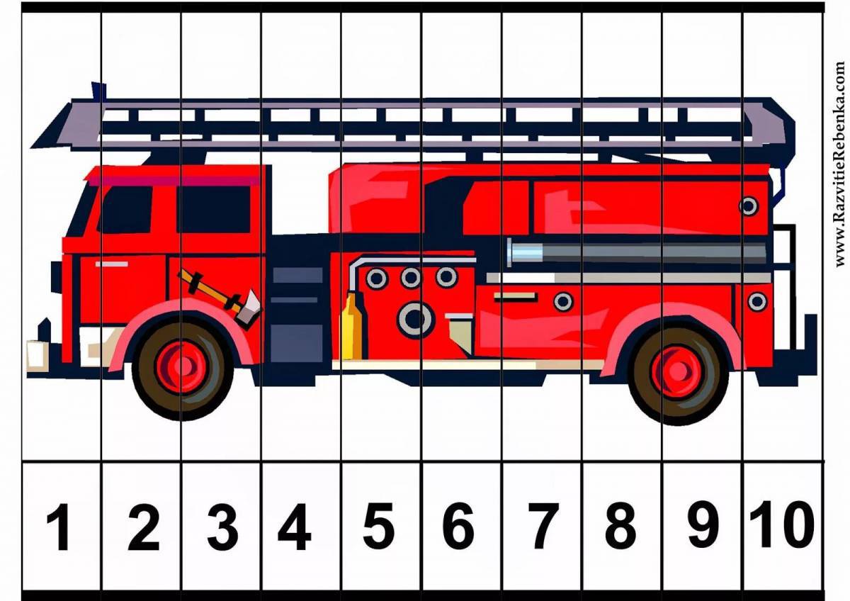 Пожарная машина для детей 5 6 лет #1
