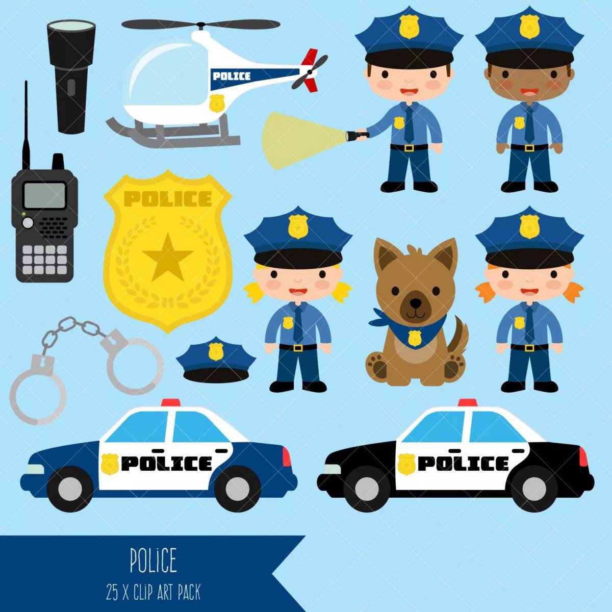Картинка Полиция для детей #17