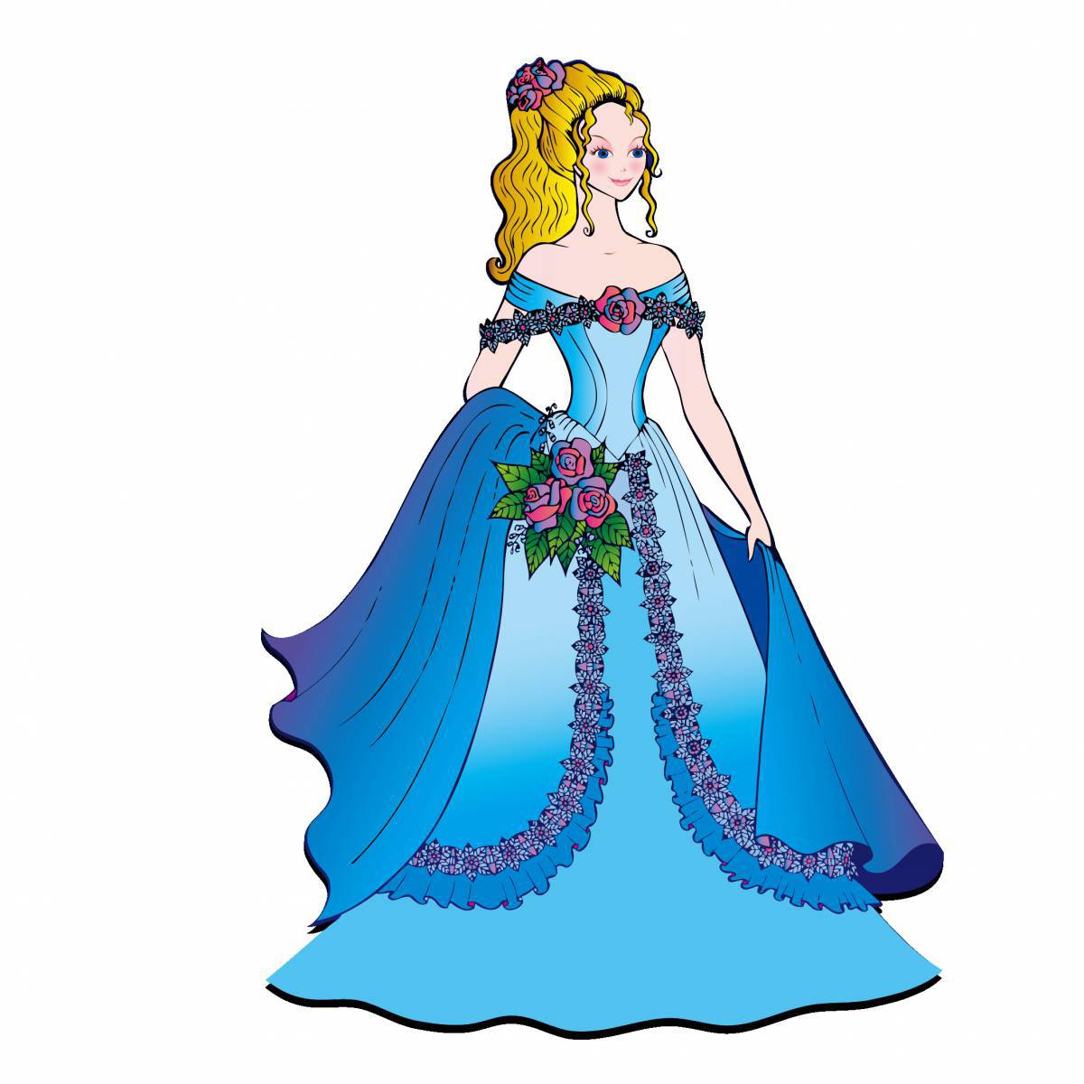 Принцессы диснея в красивых платьях #22