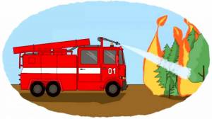 Раскраска пожарная машина для детей 5 6 лет #17 #132273