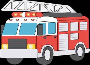 Раскраска пожарная машина для детей 5 6 лет #19 #132275