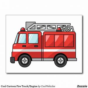 Раскраска пожарная машина для малышей #8 #132291